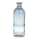 Glass vase ARANCHA, light blue-clear, 8"/20,3cm, Ø2.8"/7cm