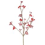 Kunst Schneebeeren Zweig HARMONIA, Beeren, rot, 80cm