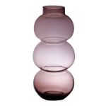 Vase made of glass HERIBETO, recycled, violet-clear, 40cm, Ø16cm