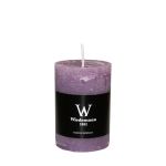 Block candle AURORA, mauve, 3.5"/9cm, Ø2.3"/5,8cm, 30h - Made in Germany