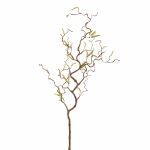 Artificial Hazelnut spray XANCHO, with catkins, brown, 26"/65cm