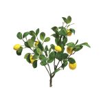 Decorative lemon branch XIALIN with fruits, yellow, 24"/60cm