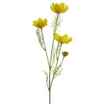 Artificial cosmos ZHINIAN, yellow, 24"/60cm