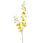 Artificial oncidium spray TALIAH, yellow, 33"/85cm, Ø1.2"-1.6"/3-4cm