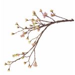 Silk Maple branch STEFFEN, with flowers, pink, 4ft/110cm