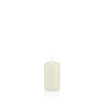 Lantern candle MAEVA, pillar, ivory, 3.1"/8cm, Ø1.6"/4cm, 12h - Made in Germany