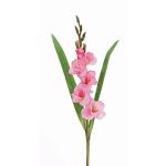 Fake gladiolus ELEA, pink, 33"/85cm, Ø1.2"-4"/3-10cm