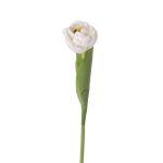 Artificial tulip ROMANA, white, 18"/45cm, Ø2.4"/6cm