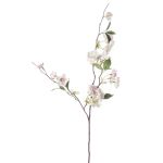 Artificial ornamental peach spray CAMILLES, light pink-white, 31"/80cm