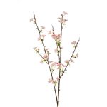 Artificial apple blossom spray TOSCA with flowers, light pink, 33"/85cm