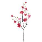 Artificial apple blossom branch LEKO, blossoms, fuchsia-pink, 22"/55cm