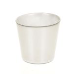 Plant pot ALENA, glass, silver, 4.9"/12,5cm, Ø5.2"/13,3cm