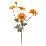 False chrysanthemum INDALI, orange-yellow, 26"/65cm, Ø2.6"-3.1"/6,5-8cm