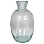 Decorative vase LIRICA made of glass, clear, 12"/29,5cm, Ø7"/18cm