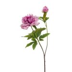 Artificial peony BADIS, purple, 30"/75 cm