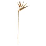 Artificial bird of paradise flower BALTZE, gold, 31"/80cm