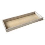 Rectangular wooden tray MARTAL, natural-lightly whitewashed, 16"x5.5"x1.2"/40x14x3cm