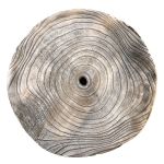 Paulownia wooden disc JESSALYN, grey, Ø10"-11"/25-27cm