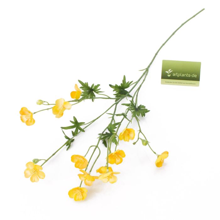 Yellow Daisy & Buttercup Floral Spray, 19.5