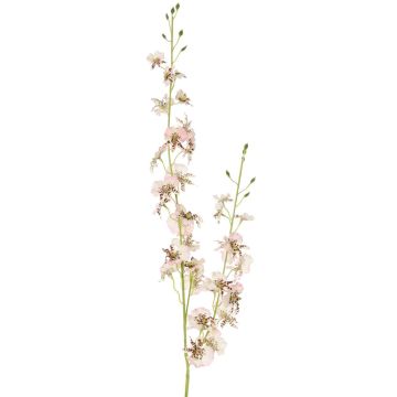 Artificial oncidium orchid branch TALIAH, white-pink, 33"/85cm