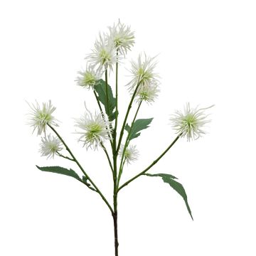 Artificial globe thistle GESKENDA, cream-white, 24"/60cm