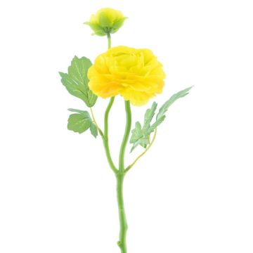 Artificial ranunculus LIOFA, yellow, 14"/35cm