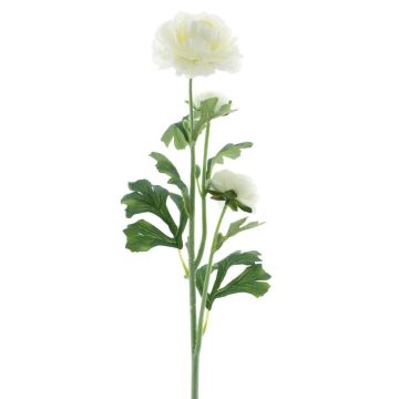 Artificial flower Ranunculus PROTO, cream, 26"/65cm