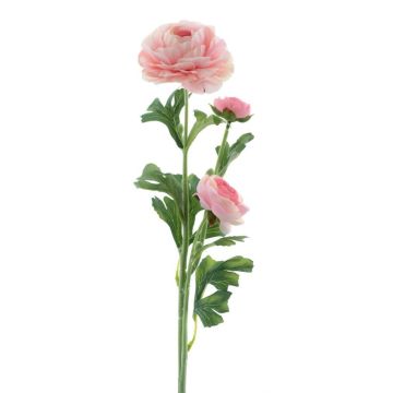 Artificial flower Ranunculus PROTO, light pink, 26"/65cm