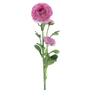 Artificial flower Ranunculus PROTO, fuchsia, 26"/65cm