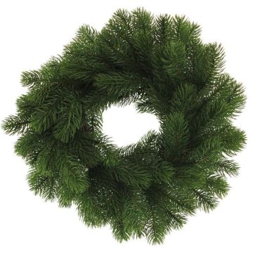 Decorative wreath Fir FEILAN, green, Ø14"/35cm