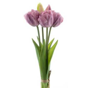 Decorative tulip bunch LANEA, lilac, 12"/30cm, Ø6"/15cm