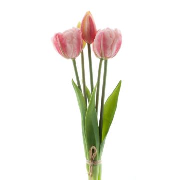 Decorative tulip bunch LANEA, pink, 12"/30cm, Ø6"/15cm