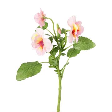 Decorative branch Pansy SIANIE, pink-fuchsia-yellow, 14"/35cm, Ø1.6"-2.4"/4-6cm