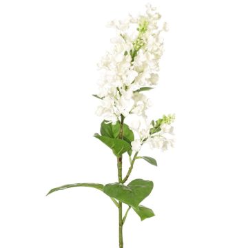 Decorative lilac branch ADMIR, white, 31"/80cm