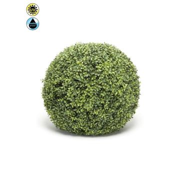 Decorative boxwood ball TOM, plastic grid, crossdoor, green, Ø20"/50cm