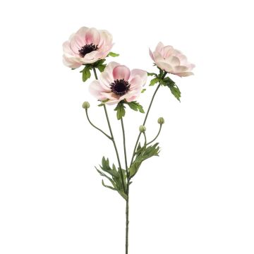 Artificial anemone SUGOL, pink-cream, 30"/75cm