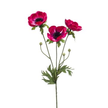 Artificial anemone SUGOL, fuchsia, 30"/75cm