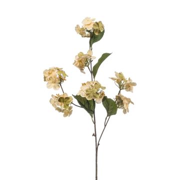 Artificial hydrangea CLARY, light yellow, 31"/80cm