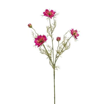 Decorative branch Nigella JENNIE, fuchsia, 28"/70cm