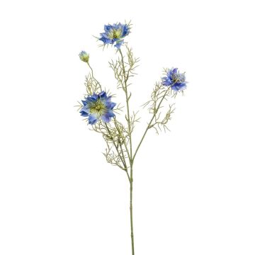 Decorative branch Nigella JENNIE, blue, 28"/70cm