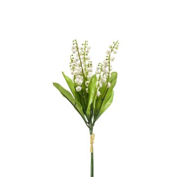 Artificial bunch of lily of the valley LEGOL, white, 14"/35cm