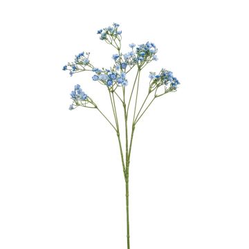 Artificial gypsophila LITAGO, blue, 28"/70cm, Ø0.6"/1,5cm
