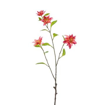 Decorative branch Clematis RUHNA, pink, 30"/75cm