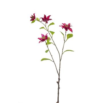 Decorative branch Clematis RUHNA, fuchsia, 30"/75cm