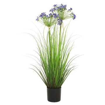 Artificial grass Agapanthus BIBIANKA, blue, 31"/80cm