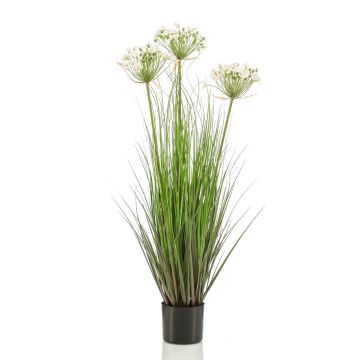 Artificial grass Agapanthus BIBIANKA, white, 4ft/110cm