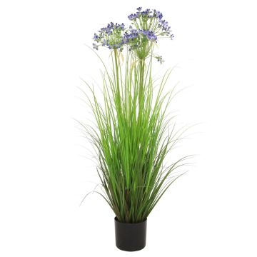 Artificial grass Agapanthus BIBIANKA, blue, 4ft/110cm