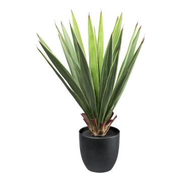 Artificial palm Yucca elephantipes ISERE, decorative pot, green, 28"/70cm