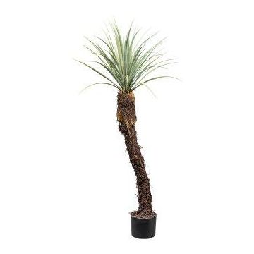 Plastic palm tree Yucca CLATA, grey-green, 4ft/120cm