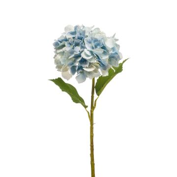 Decorative hydrangea LOVA, light blue-cream, 20"/50cm